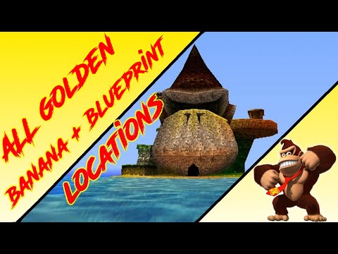Donkey Kong 64 - DK Isles - Donkey Kong Golden Banana + Blueprint (Kasplat) Locations