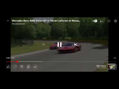 Mercedes benz  vision gt vs la ferrari