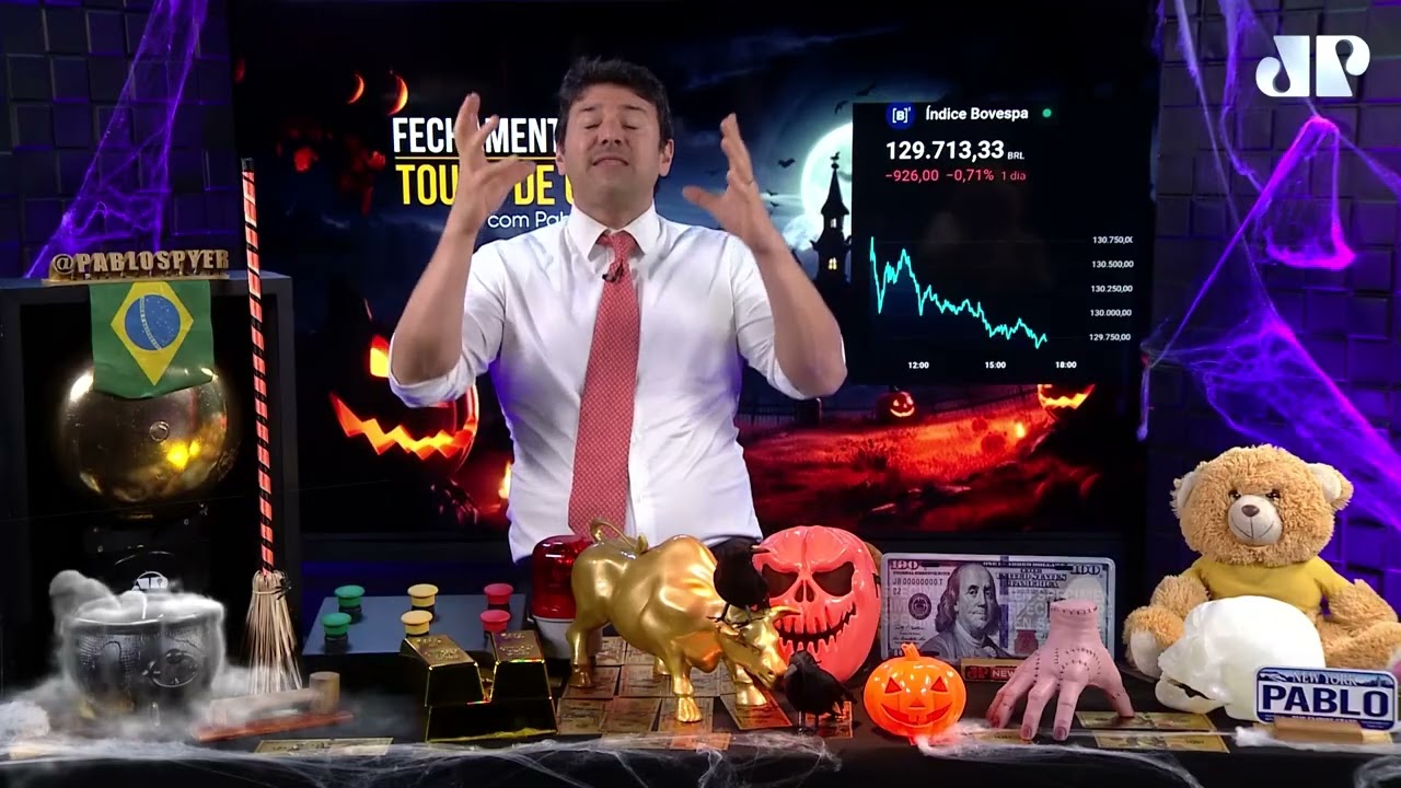 Ibovespa cai com fiscal, Bradesco e pré-Copom: Fechamento Touro de Ouro