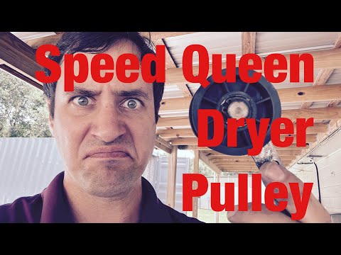 How to fix a noisy Speed Queen dryer. pulley repair