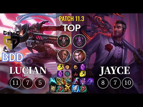 GEN Bdd Lucian vs Jayce Top - KR Patch 11.3