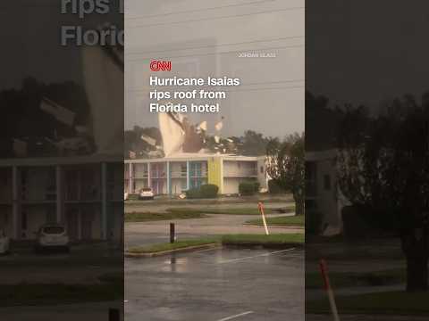 Hurricane Isaias rips roof from Florida hotel