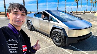 My Tesla Cybertruck Is Here! *FIRST DRIVE*