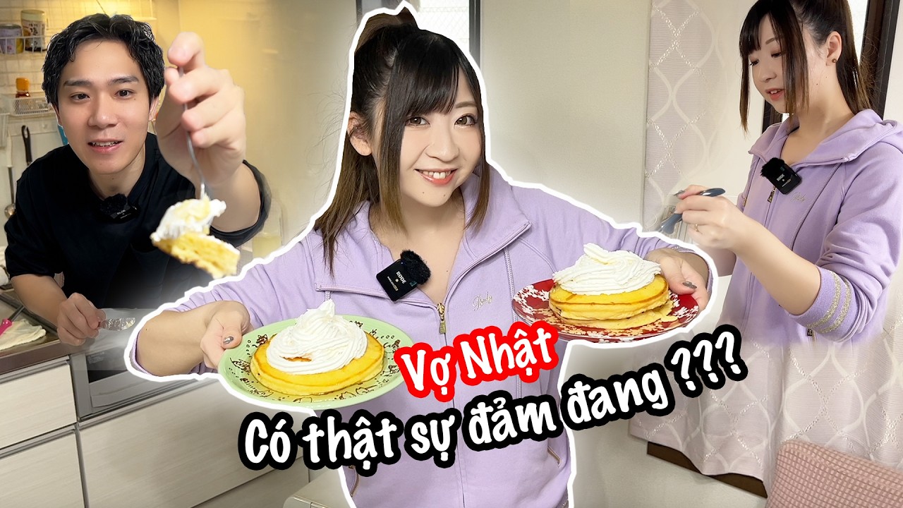 Cùng Vợ Nhật Megumi Vào Bếp Làm Món Bánh Pancake Thơm Ngon | Cuộc Sống Ở Nhật