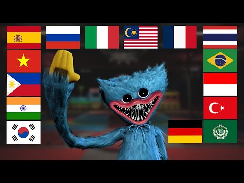 Huggy Wuggy in different languages meme