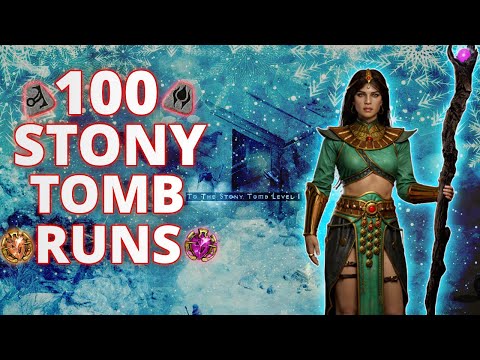 100 Stony Tomb Runs | D2R Season 2 Loot Highlights