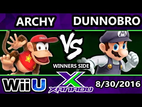 S@X 165 - Archy (Diddy) Vs. Dunnobro (Mario) SSB4 Tournament - Smash Wii U - Smash 4