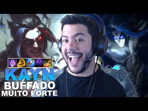 KAYN O JUNGLE PARA VOCÊ SUBIR DE ELO FÁCIL | KAYN BUFFADO FIQUEI 4 LEVEIS NA FRENTE DO KHAZIX