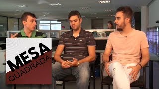 Mesa quadrada recebe o treinador de futebol Alex Nascif