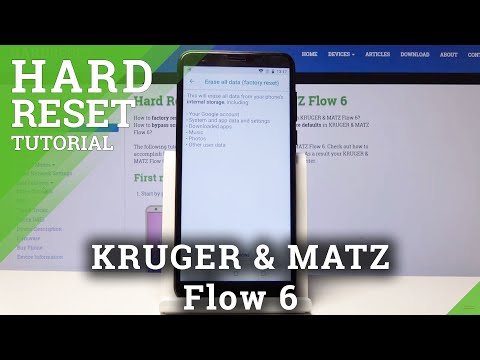 KRUGER & MATZ Flow 6  Wipe Data / Factory Reset