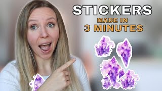 How to create digital stickers to sell on Etsy | Easy side hustle idea, no design skills needed