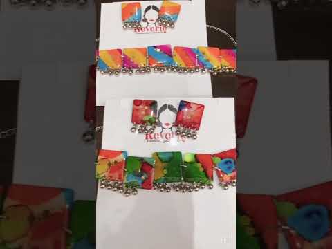 Multicolor resin jewellery