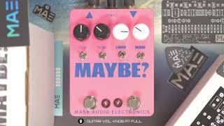 Video thumbnail for Mask Audio Electronics MAYBE? by PSQRCL