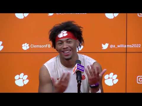 Williams said Clemson camp has gotten intense, he's ready to show improvement