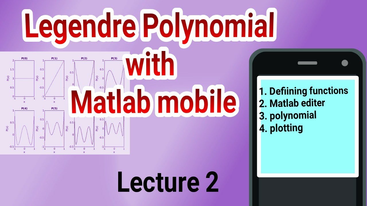 Legendre Polynomial with matlab mobile