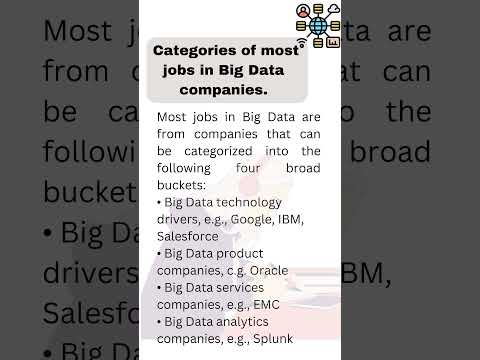 Mention the categories of most jobs in Big Data companies #job #bigdata #company #work