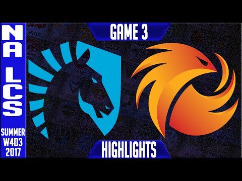 Phoenix1 vs Team Liquid Highlights Game 3 | NA LCS Week 4 Summer 2017 | P1 vs TL G3