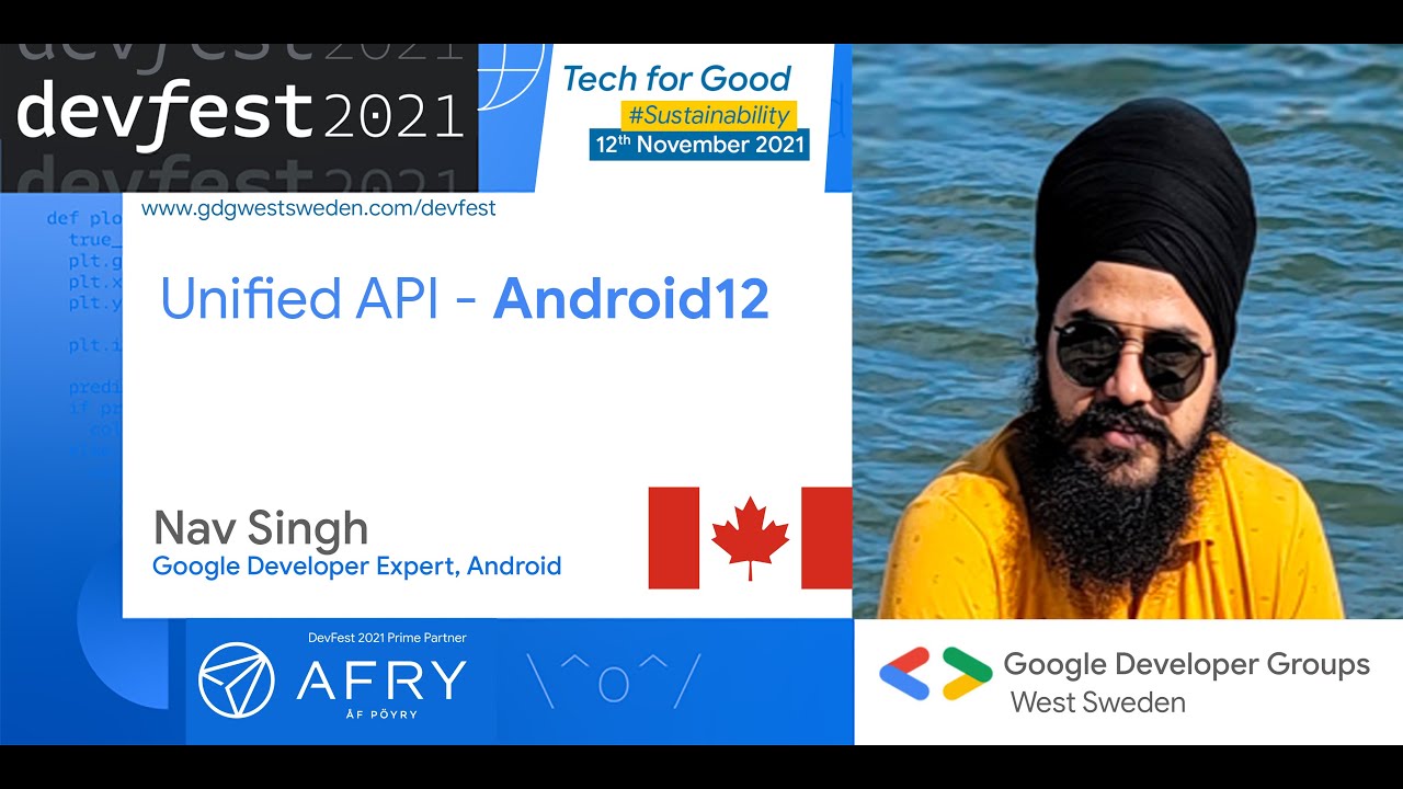 Unified API - Android 12 | Nav Singh #DevFest 2021