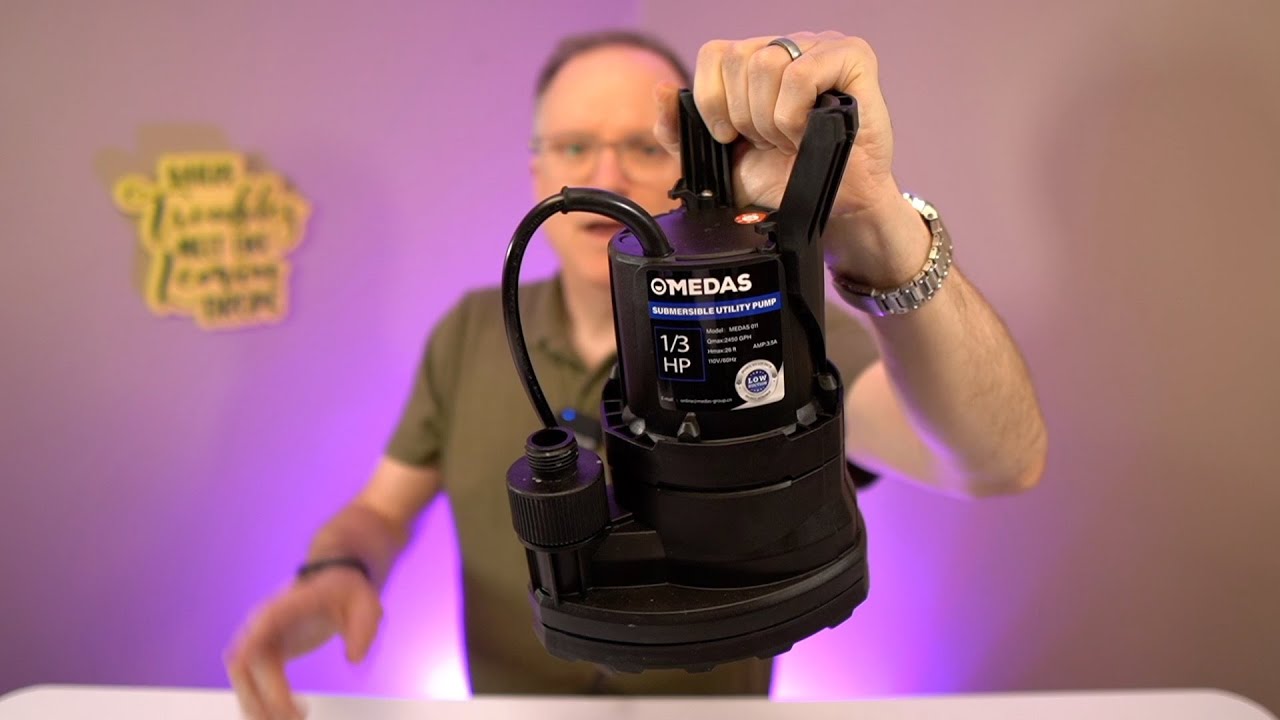 Sump Pump 1/3 HP 2450 GPH Submersible Water Pump