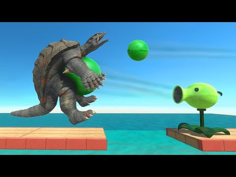 Trapped in the Peashooter Army Ambush - Animal Revolt Battle Simulator