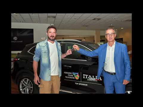 MARELLI & POZZI Consegna MG EHS PLAGIN HYBRID a GIANMARCO Pozzecco Coach Nazionale ITALIA BASKETBALL