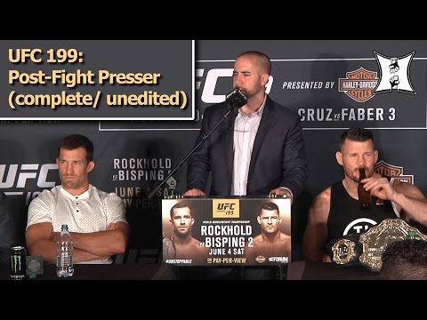 UFC 199: Bisping KOs Rockhold! Cruz Beats Faber Again! Post-Fight Press Conference (LIVE!)