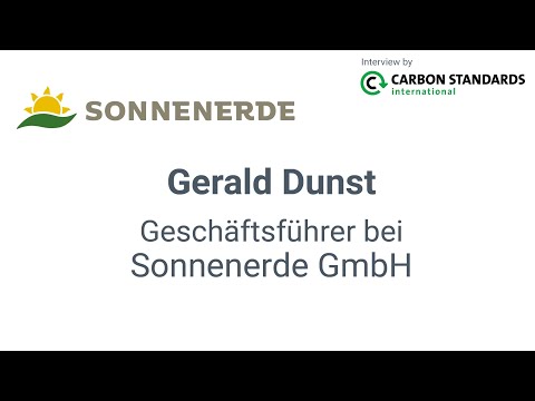 Our interview with Gerald Dunst, CEO with Sonnenerde GmbH