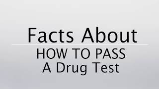 How To Pass A Drug Test Every Time (2018)