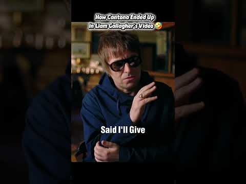 Why Was Cantona in Liam Gallagher’s Video? 🤣 #ericcantona #manchesterunited #oasis #liamgallagher