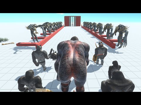 SCOURGE DEATH RUN CHALLENGE : Mutant Primates  - Animal Revolt Battle Simulator