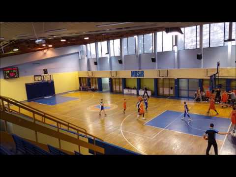 Akcja meczu U14 (18.02.2017r.) - Wiktor Cieciorowski Blok