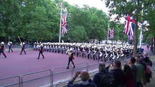 Band of the Royal Marines marching on the Mall London