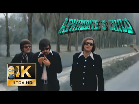 Aphrodite's Child AI 4K Colorized Enhanced - Rain And Tears