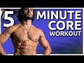 5 minute Core Workout 🔥 Don't Train Your Abs, Train Your CORE