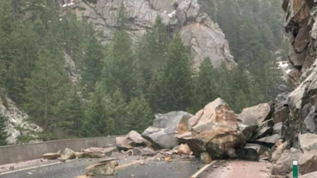 Large Rock Slide Closes Part Of Boulder Canyon