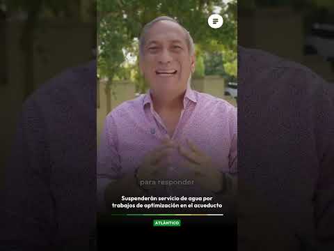 Suspenderán servicio de agua por trabajos de optimización en el acueducto