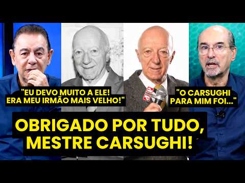 EMOCIONANTE! “O CARSUGHI PASSOU para a ETERNIDADE DO JORNALISMO ESPORTIVO! ELE…” | HOMENAGEM