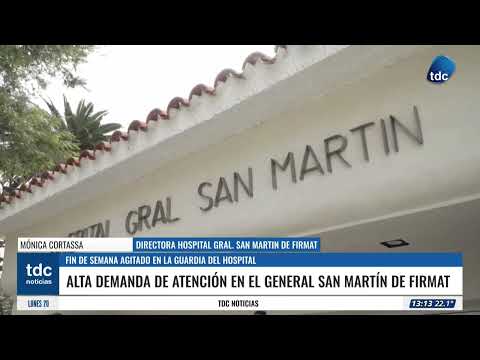 MÓNICA CORTASSA | ALTA DEMANDA DE ATENCIÓN EN EL GENERAL SAN MARTÍN DE FIRMAT