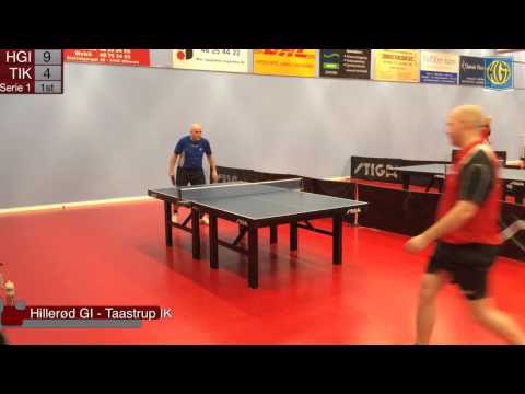 Allan Dalberg - Michael Pedersen, bordtennis serie 1