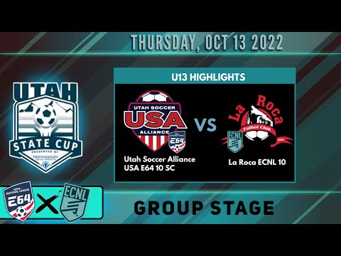 U13 State Cup- USA E64 10 SC vs La Roca ECNL 10┃Oct 13 2022┃Highlights