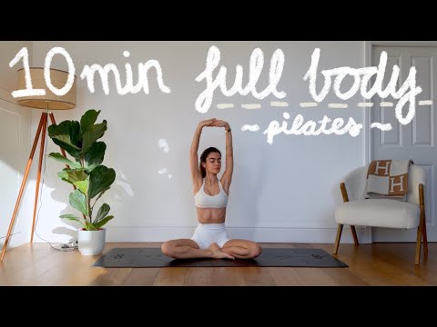10MIN full body gentle pilates workout // strengthen & lengthen // period pilates flow | LIDIAVMERA