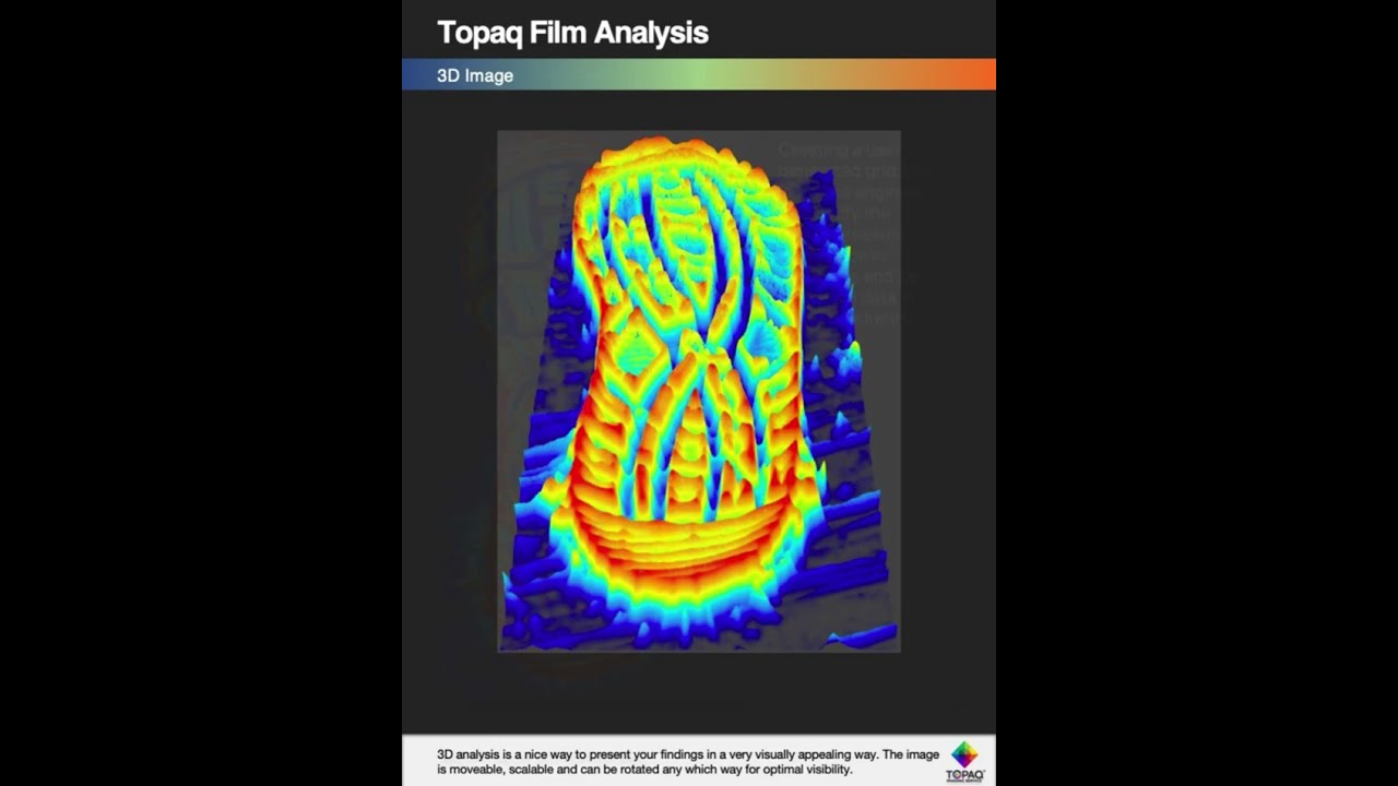 Topaq pressure analysis of Fujifilm Prescale Images
