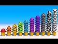 Learn Colors And Numbers With Ice Cream Scoops Soccer Balls For Kids And Children