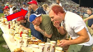 DESTROYING THE BIGGEST CHEATER IN COMPETITIVE EATING (again)