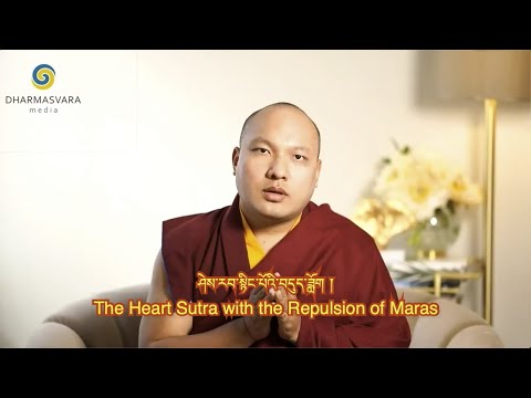 Karmapa Chants The Heart Sutra with the Repulsion of Maras - Tibeten English Subtitles