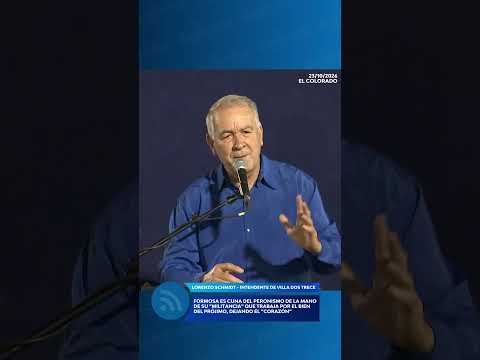 LORENZO SCHMIDT - INTENDENTE DE VILLA DOS TRECE - 24/10/2026