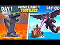 I Survived 100 Days As TOOTHLESS In Minecraft