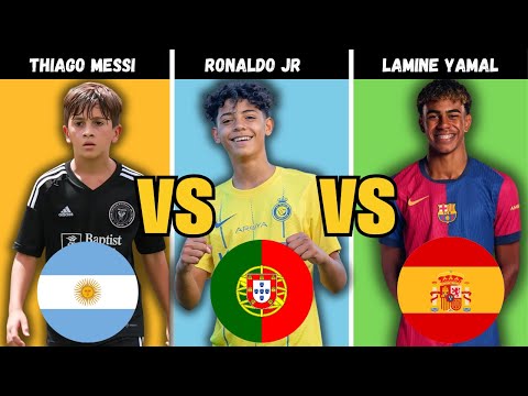 Who is the next goat? Thiago Messi vs Ronaldo Jr vs Lamine Yamal!