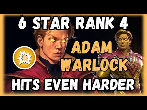 6 STAR RANK 4 ADAM WARLOCK RANK UP AND GAMEPLAY | ABSOLUTELY BROKEN DAMAGE! #mcoc #adamwarlock