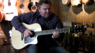 Video thumbnail for Epiphone AJ220SCE Acoustic Guitar Demo by 2kool4skool.com